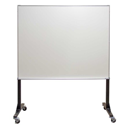 United Visual Products Sliding Door Wood Corkboard, 72"x36", Cher, UV9005OCS-CHERRY-BLACK UV9005OCS-CHERRY-BLACK